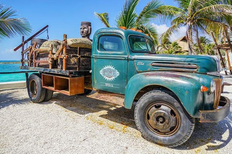 Truck in Cozumel Mexico