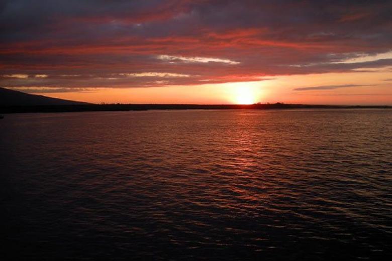 Sunset in Galapagos Islands 