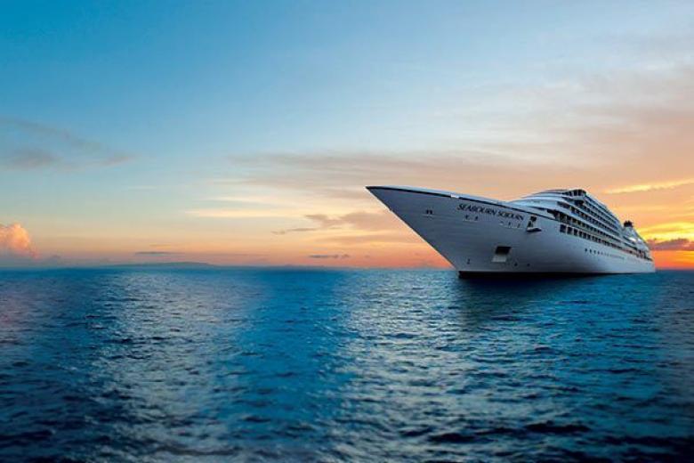Seabourn Cruise Ship - Sojorn At Sunset
