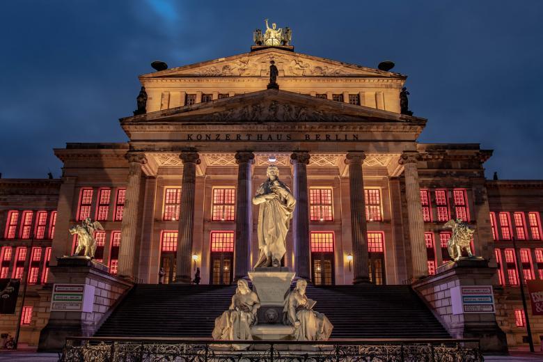 Concert Hall at Night
